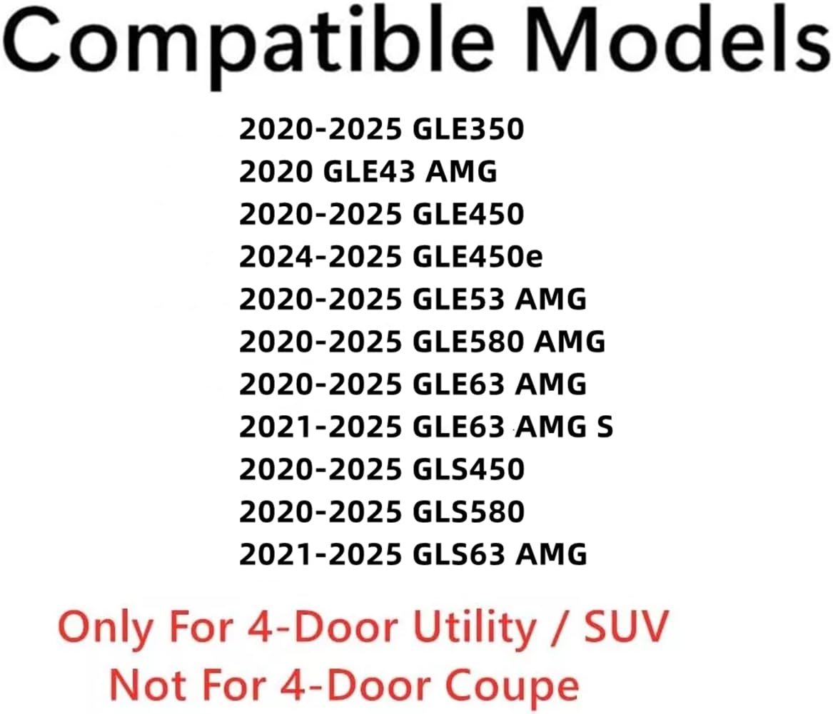 Laminated Driver Left Side Front Door Window Glass Compatible with Mercedes Benz GLE350 GLE43AMG GLE450 GLE53AMG GLE580 GLE63AMG GLS450 GLS580 GLS63AMG 4Dr SUV 2020-2025 Models (Not For Coupe)