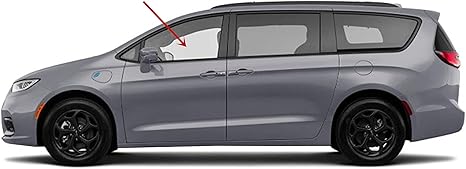Tempered Driver Left Side Front Door Window Door Glass Compatible with Chrysler Pacifica / Voyager 2017-2025 Models