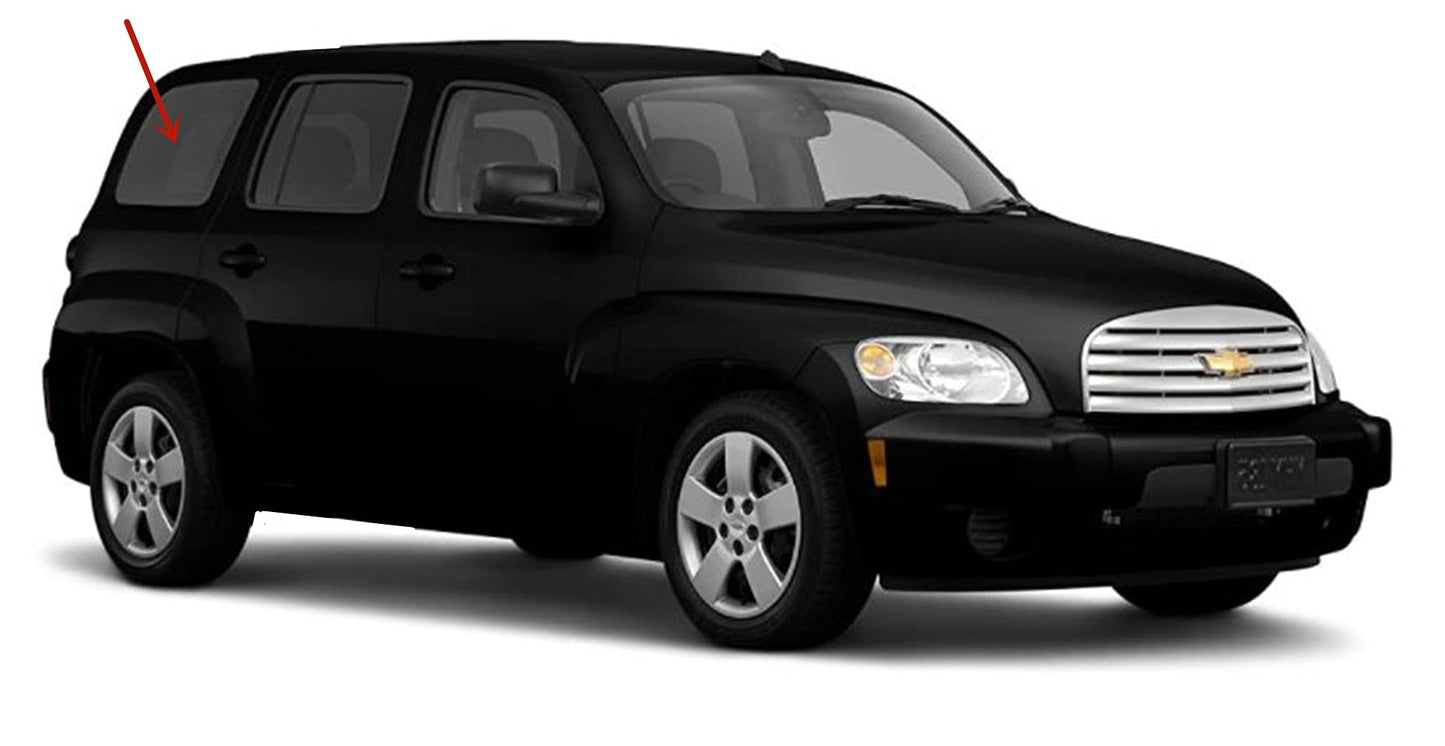 Passenger Right Side Quarter Window Quarter Glass Compatible with Chevrolet HHR 2006-2011 Models