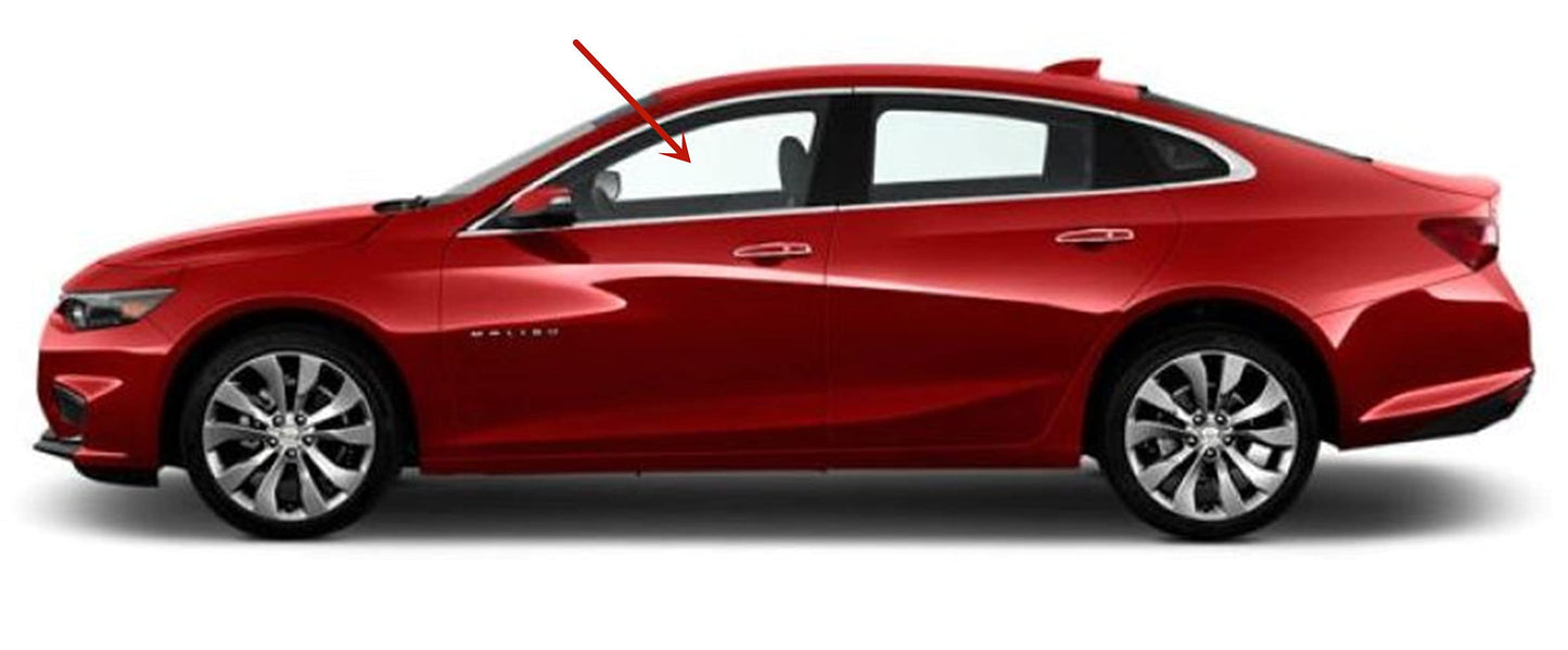 Tempered Driver Left Side Front Door Window Door Glass Compatible with Chevrolet Malibu 2014-2015 Models/Malibu Limited 2016 Models