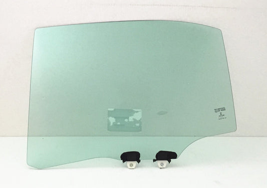 Driver Left Side Rear Door Window Door Glass Compatible with Honda Civic 4 Door Sedan 2001-2005 Models