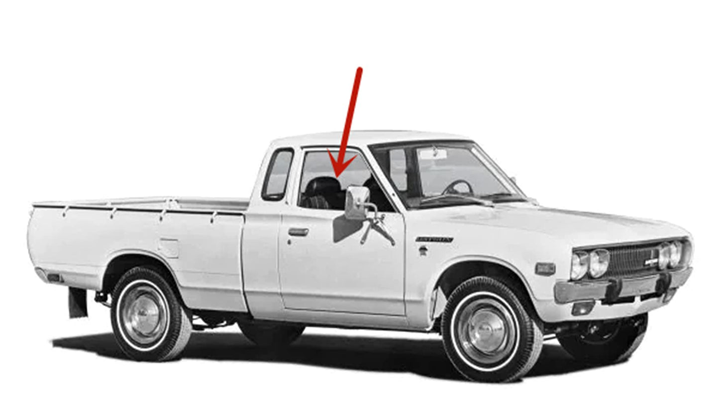 Passenger Right Side Front Door Window Door Glass Compatible with Nissan Pathfinder 1987-1995 Models/Nissan 850 Pickup 1987-1997 Models