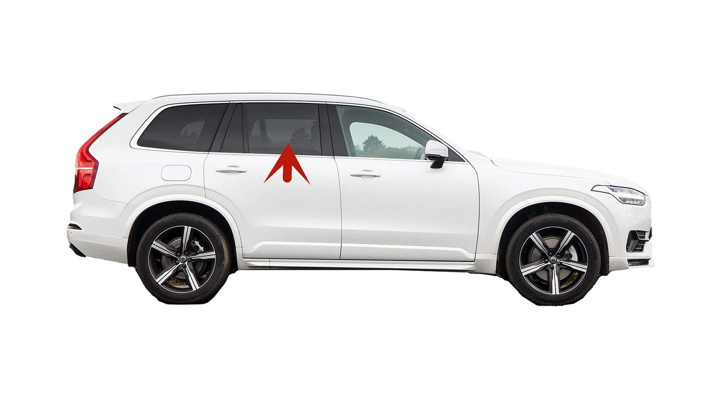 Passenger Right Side Rear Door Window Door Glass Compatible with Volvo XC90 2016-2022 Models