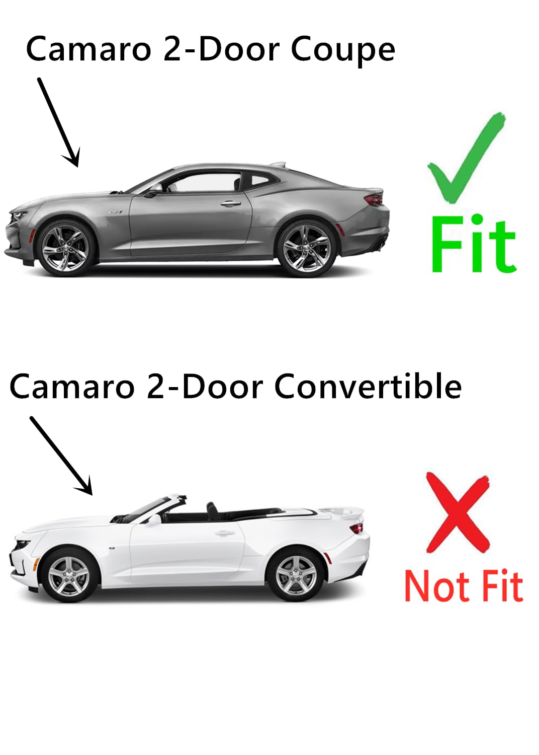 Heated Back Window Back Glass Compatible with Chevrolet Camaro 2 Door Coupe 2016-2024 Models