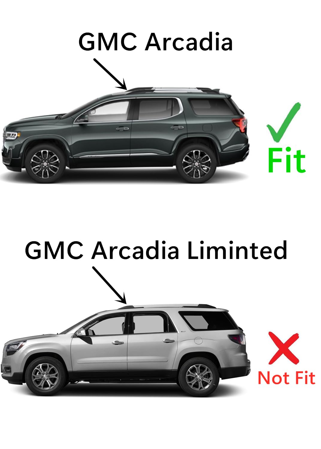 Driver Left Side Front Door Window Door Glass Compatible with GMC Acadia 2017-2023 Models (not for Acadia Limited Model)