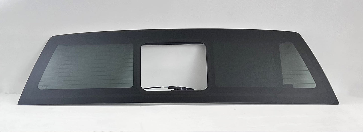 Heated Back Power Slider With Motor Back Window Back Glass Compatible with Ford F150 4 Door Pickup 2021-2025 Models