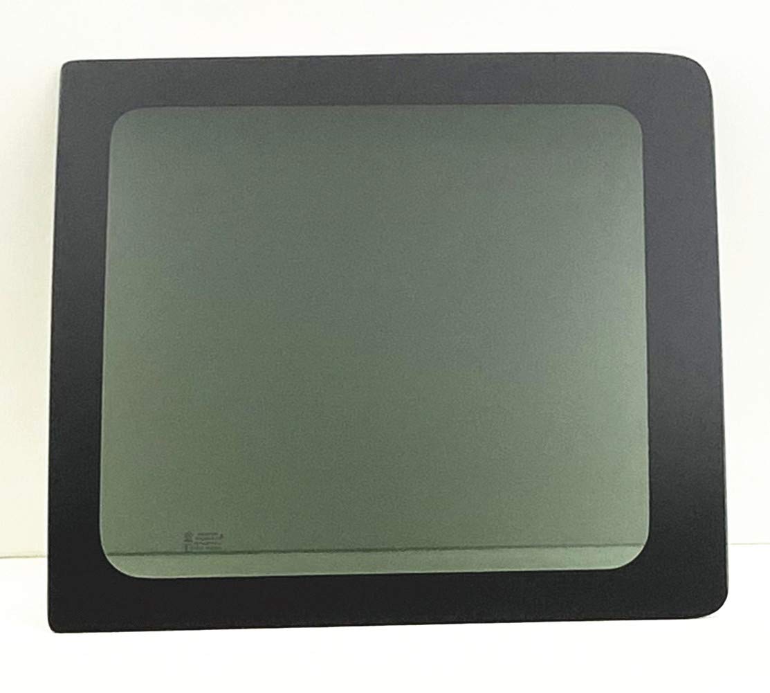Stationary Privacy Passenger Right Side Sliding Cargo Door Window Door Glass Compatible with Chevrolet Express/GMC Savana 2003-2025 Models