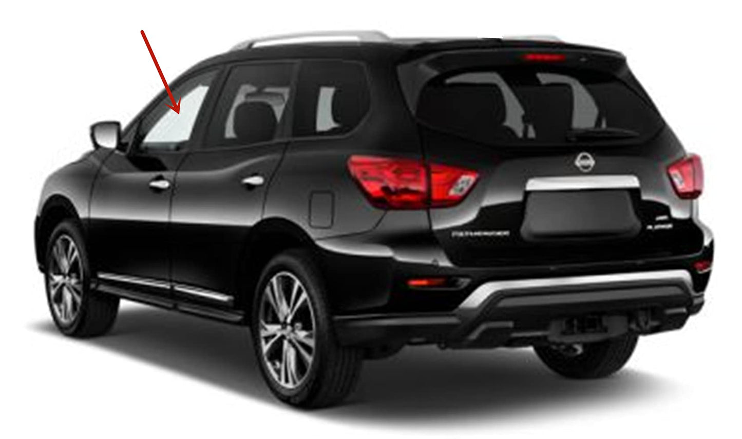 Driver Left Side Front Door Window Door Glass Compatible with Nissan Pathfinder 2013-2020 Models