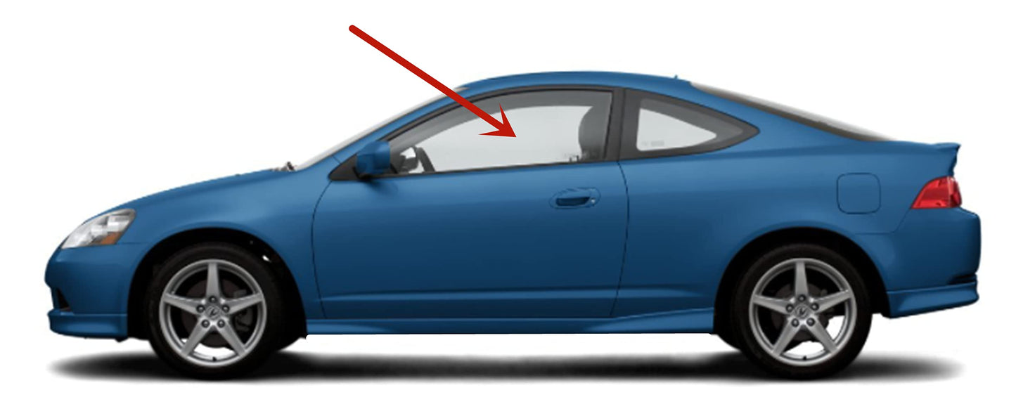 Driver Left Side Door Window Door Glass Compatible with Acura RSX 2 Door Coupe 2002-2006 Models