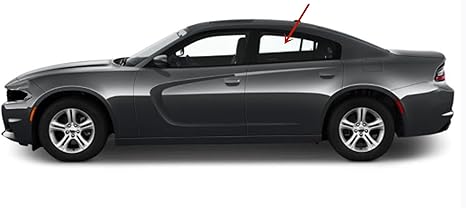 Driver Left Side Rear Door Window Door Glass Compatible with Dodge Charger 2011-2023 Models