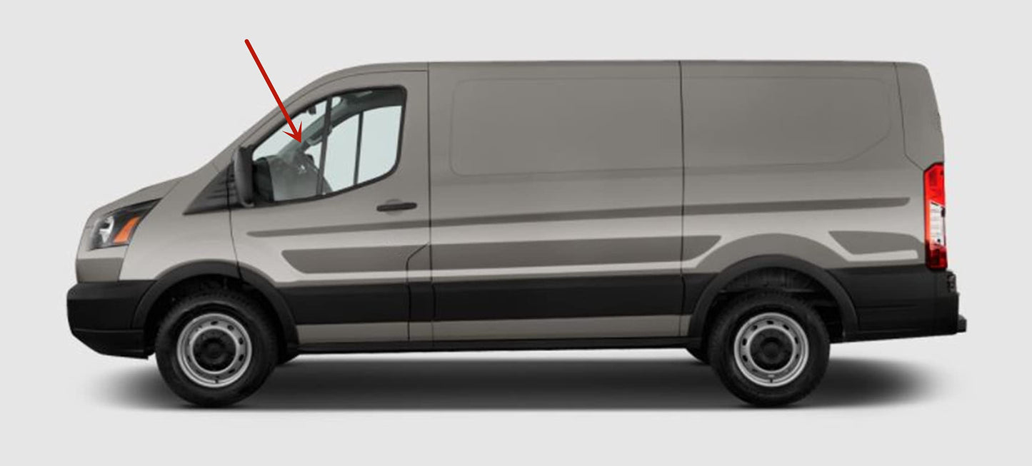 Driver Left Side Front Vent Window Vent Glass Compatible with Ford Transit 83.2" Low-Roof Van 2015-2025 Models (Not for Mid/High Roof Transit, or Transit Connect)