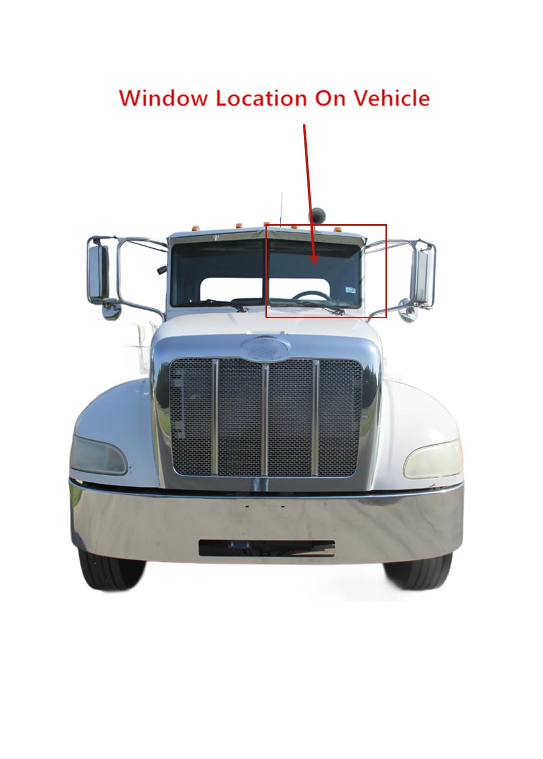 Laminated Driver Left Side Front Windshield Window Glass Compatible with Peterbilt 200 300 325 330 335 337 340 348 349 353 357 359 365 367 378 378 379 384 385 386 388 389 1987-2022 Models