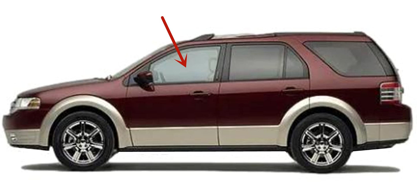 Driver Left Side Front Door Window Door Glass Compatible with Ford Freestyle/Taurus X 2005-2009 Models