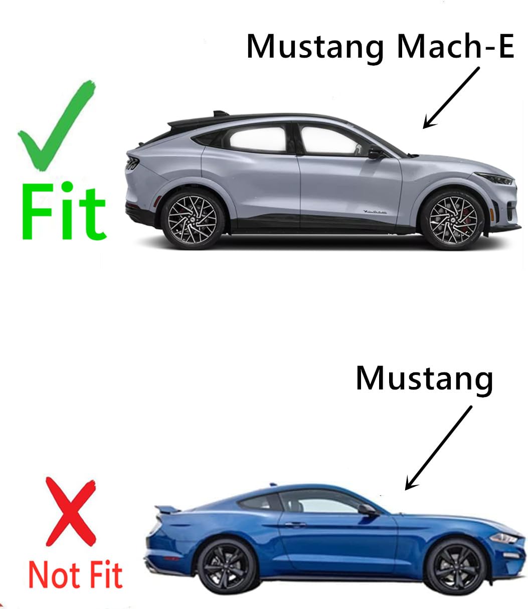 Tempered Passenger Right Side Front Door Window Door Glass Compatible with Ford Mustang Mach-E 2021-2025 Models