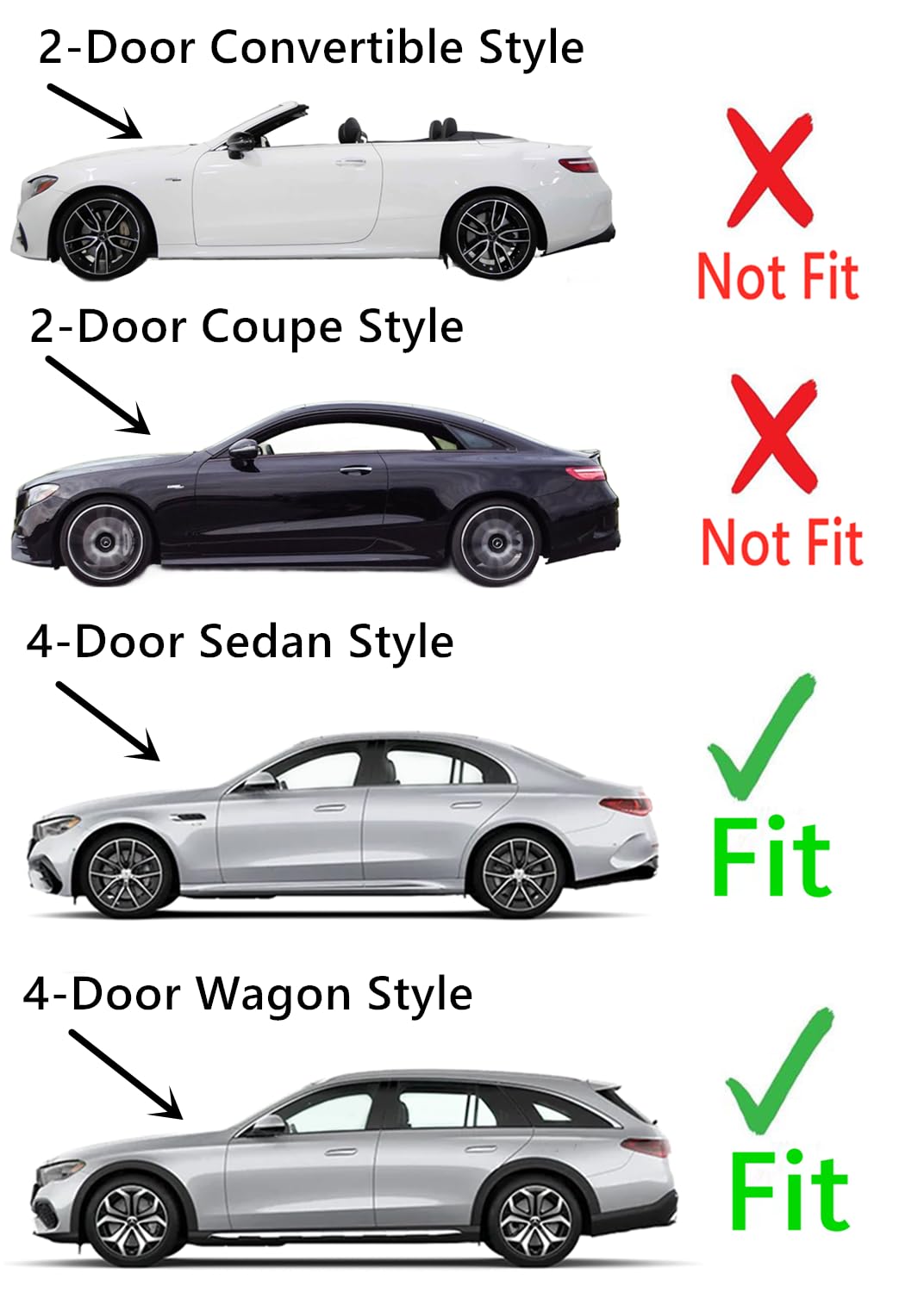 Tempered Driver Left Side Front Door Window Door Glass Compatible with Mercedes Benz E300 E43AMG 2017-2019 / E350 2020-2023 / E53AMG 2019-2023 / E400 E450 E63AMG 2017-2023 4 Door Models