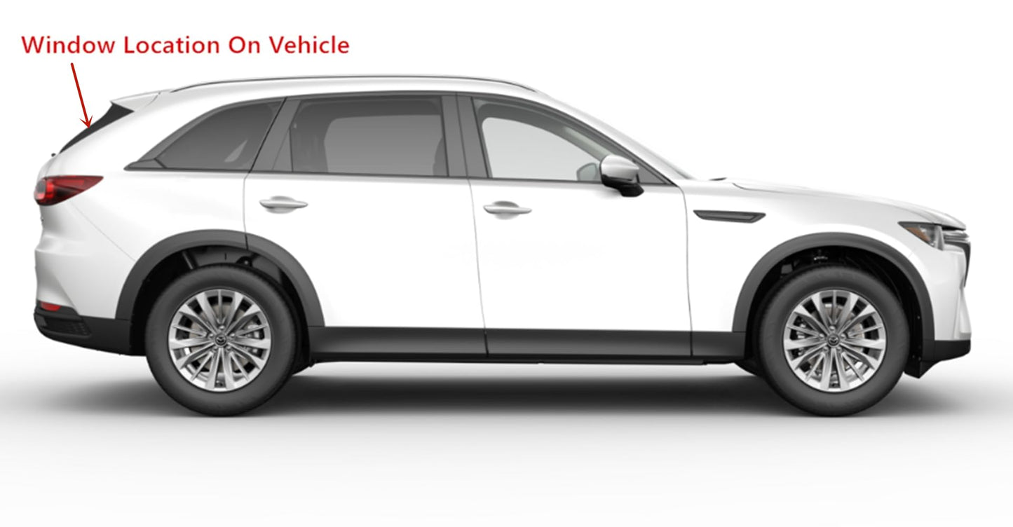 Heated Rear Tailgate Liftgate Back Window Back Glass Compatible with Mazda CX-90 2024-2025 Models