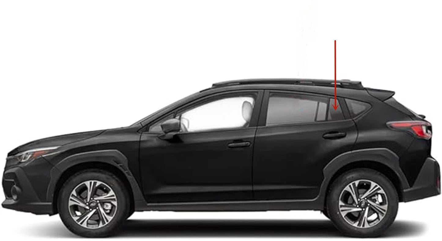 Factory Privacy Tinted Glass Only Driver Left Side Rear Vent Glass Vent Window Glass Compatible with Subaru Crosstrek 2024-2025 Models