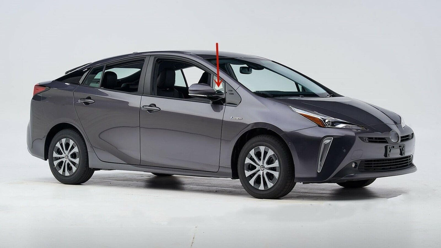Passenger Right Side Front Vent Window Vent Glass Compatible with Toyota Prius 2016-2022 Models