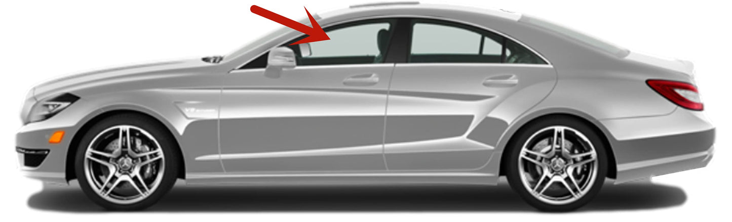 OEM Driver Left Side Front Door Window Door Glass Compatible with Mercedes Benz CLS63AMG / CLS550 / CLS400 4 Door Coupe 2012-2018 Models