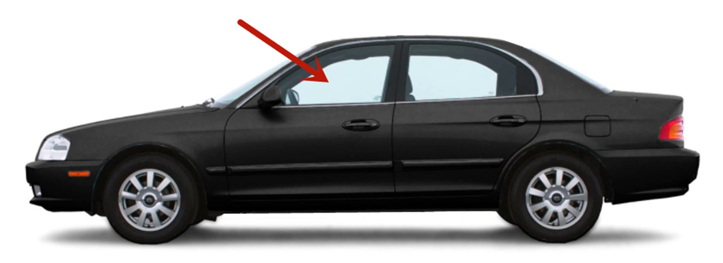 Driver Left Side Front Door Window Door Glass Compatible with Kia Optima 4 Door Sedan 2002-2006 Models