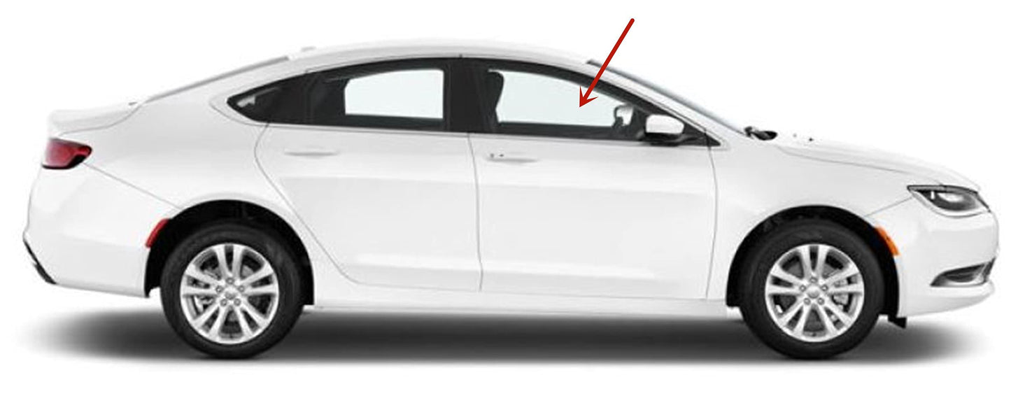 Laminated Passenger Right Side Front Door Window Door Glass Compatible with Chrysler 200 4 Door Sedan 2015-2018 Models
