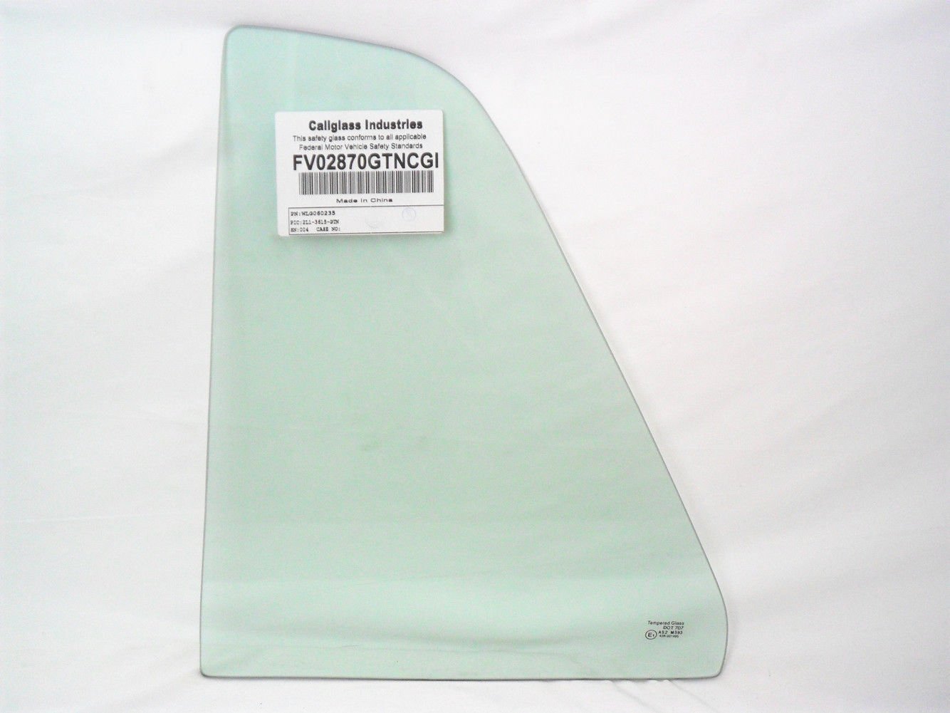 Driver Left Side Rear Vent Window Vent Glass Compatible with Volkswagen Golf 4 Door Hatchback / Jetta 4 Door Sedan 1985-1992 Models