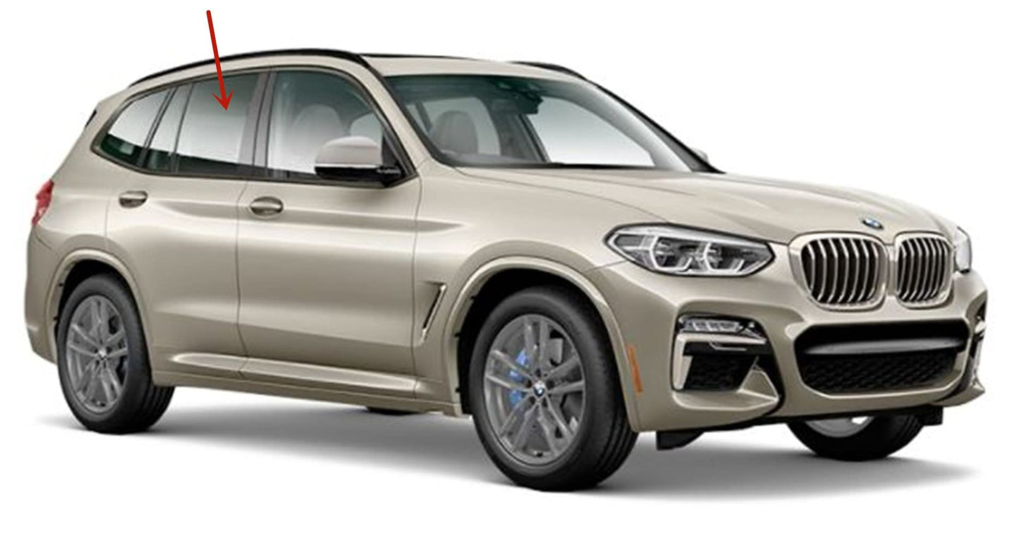 Passenger Right Side Rear Door Window Door Glass Compatible with BMW X3 2018-2024 Models