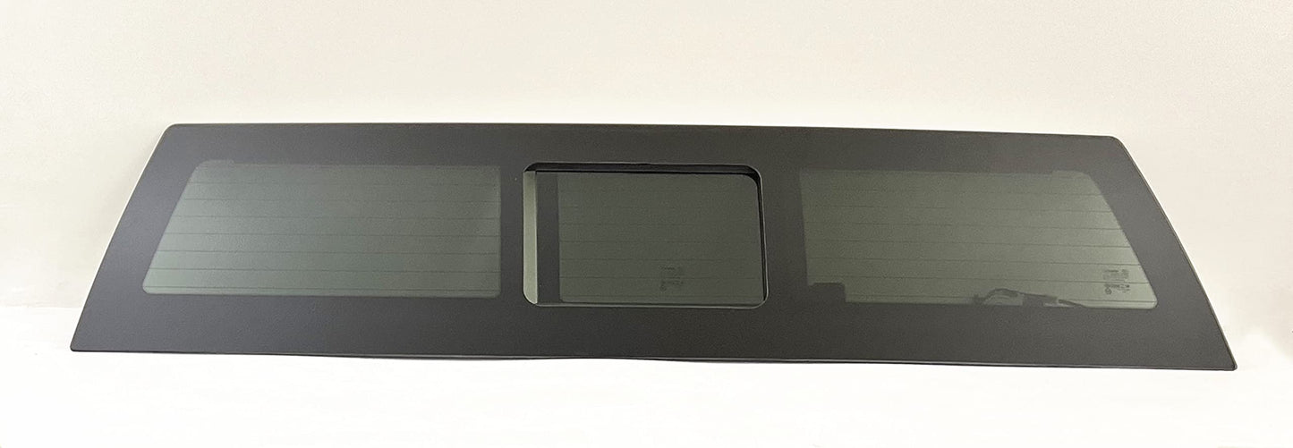 One Panel High Performance Heated Power Slider Back Window Glass Compatible with Chevrolet Silverado/GMC Sierra 2019-2025 1500 & 2020-2025 2500/3500 4 Door Pickups (Not For 1500 Light Duty)