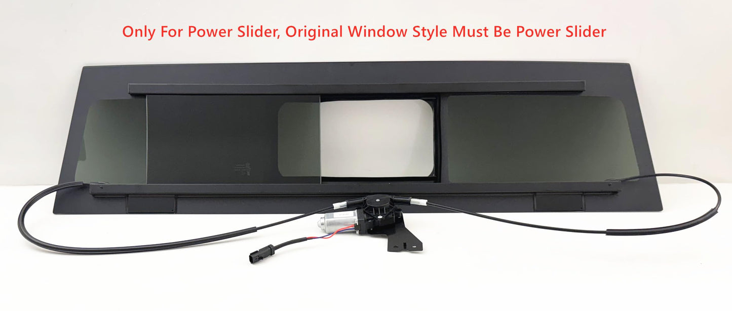 Power Style Back Slider Window Back Glass Compatible with Ford Maverick 2022-2025 Models