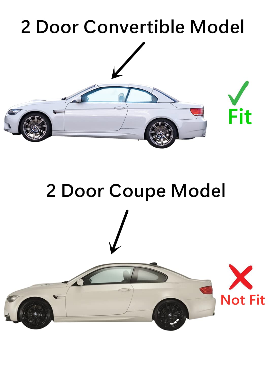 Tempered Driver Left Side Door Window Door Glass Compatible with BMW 328i 335i 335is M3 2 Door Convertible 2007-2013 Models