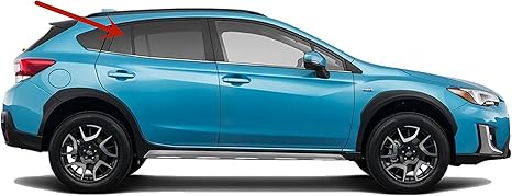 Passenger Right Side Rear Vent Window Vent Glass Compatible with Subaru Crosstrek 2018-2023 Models