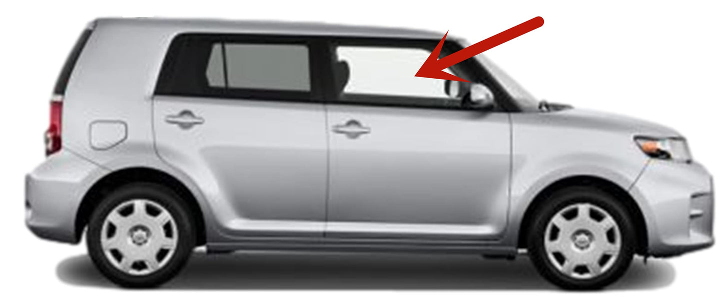 Passenger Right Side Front Door Window Door Glass Compatible with Scion XB 2008-2015 Models