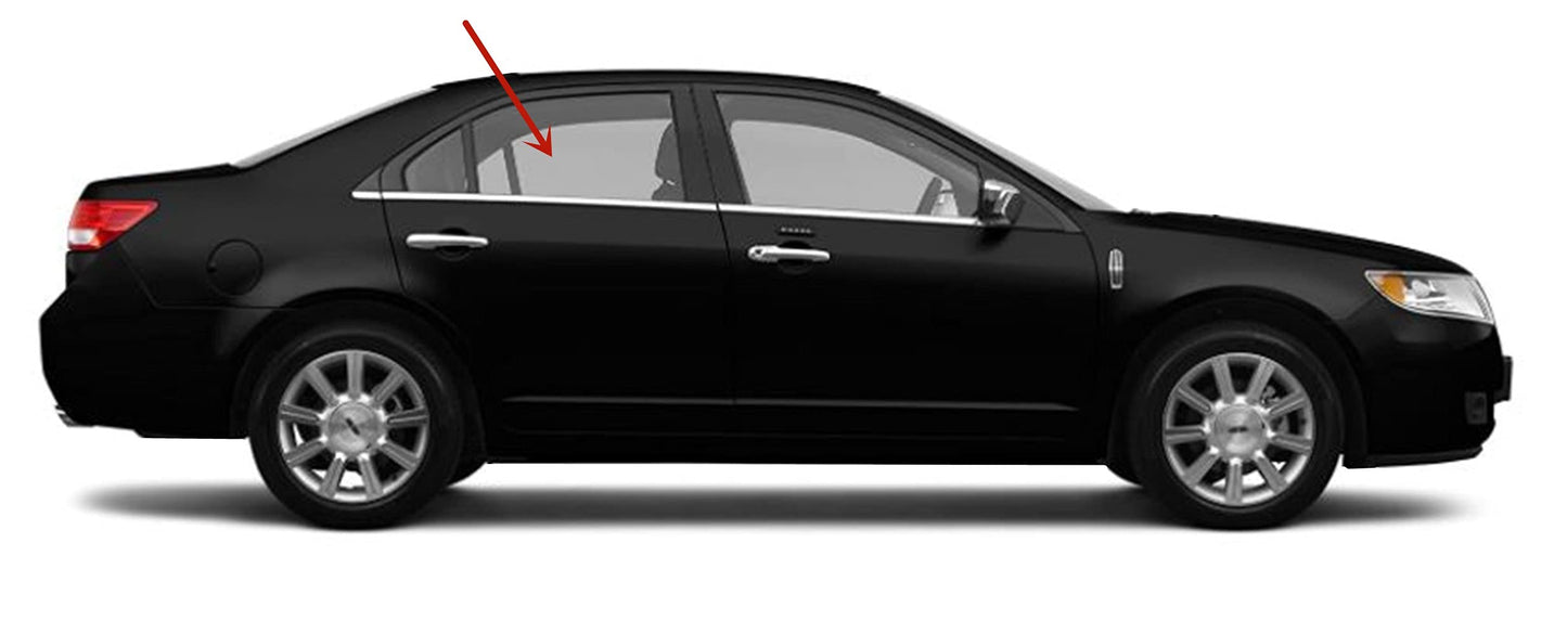 Passenger Right Side Rear Door Window Door Glass Compatible with Mercury Milan 2006-2011 Models