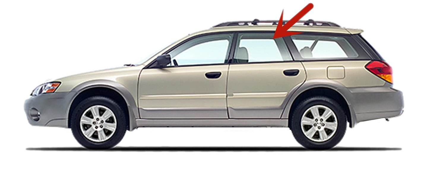 Driver Left Side Rear Door Window Door Glass Compatible with Subaru Legacy/Subaru Outback 4 Door Wagon 2005-2009 Models