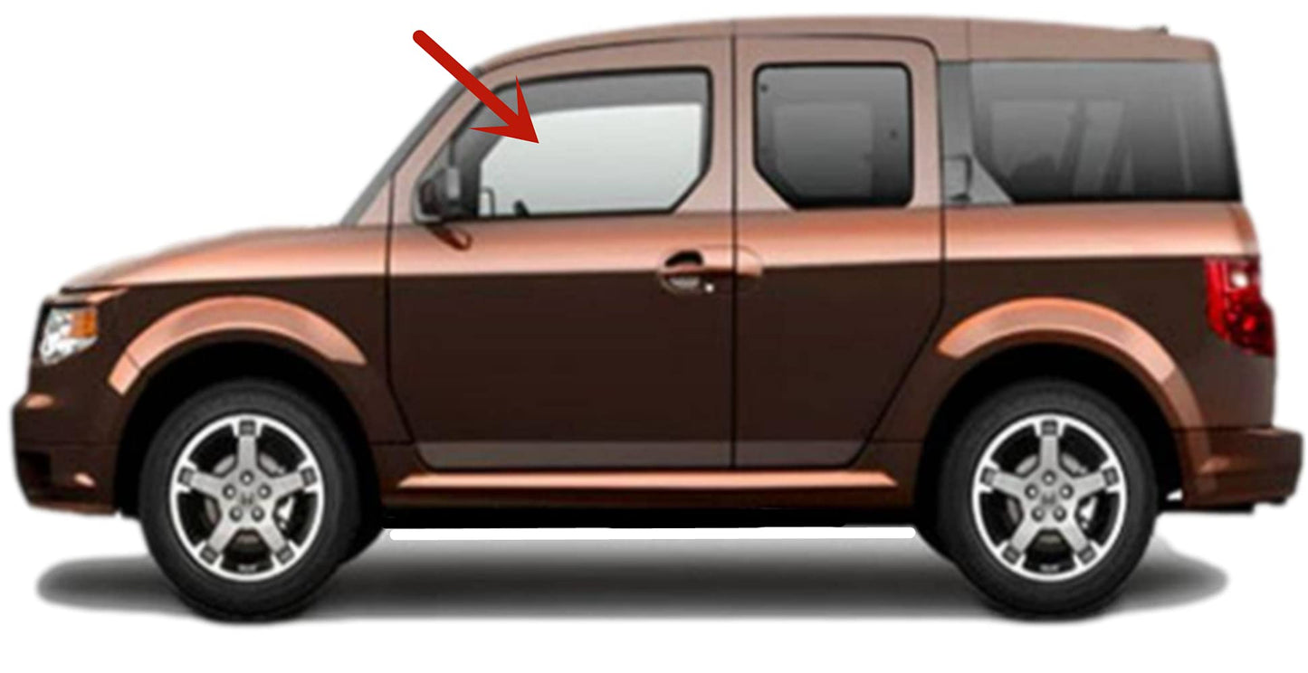 Driver Left Side Front Door Window Door Glass Compatible with Honda Element 2003-2011 Models