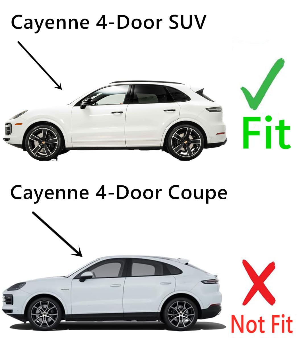 Tempered Driver Left Side Front Door Window Glass Compatible with Porsche Cayenne SUV 2019-2024 Models (Not For Coupe)