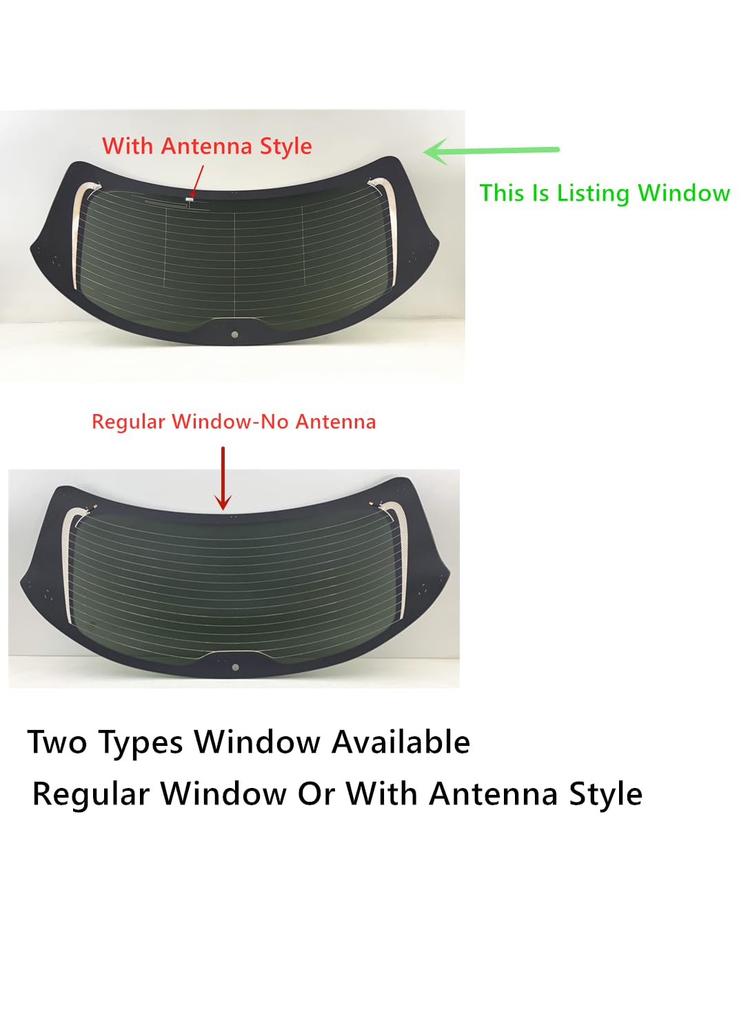 With-Antenna-Style Heated Rear Back Tailgate Liftgate Window Glass Compatible with Mazda CX-9 2019-2023 Models