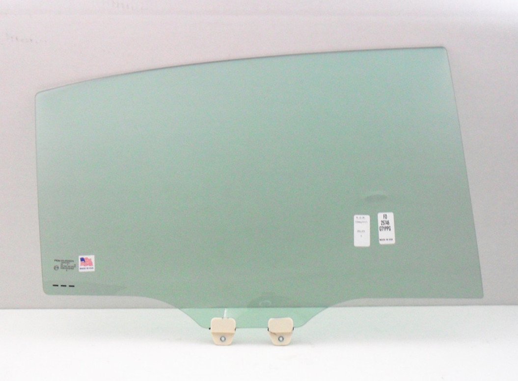 Passenger Right Side Rear Door Window Door Glass Compatible with Honda Accord 4 Door Sedan 2013-2017 Models