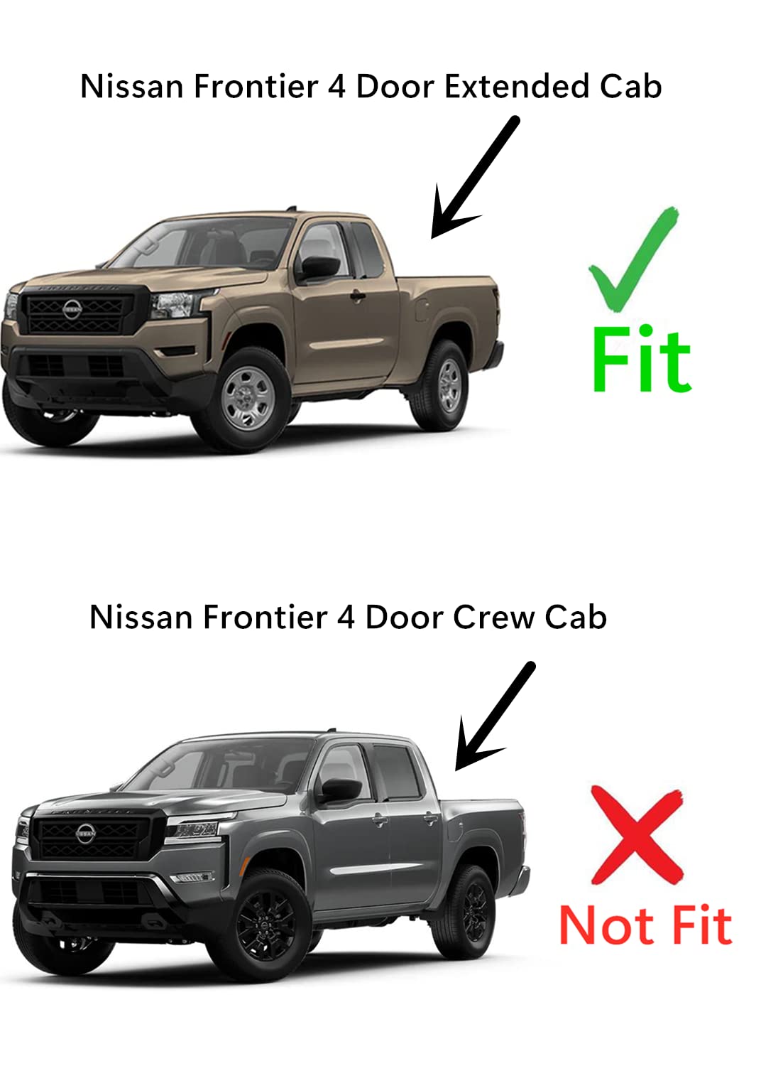 Tempered Factory Privacy Tinted Driver Left Side Rear Door Window Door Glass Compatible with Nissan Frontier 4 Door Extended Cab Pickup 2022-2025 Model