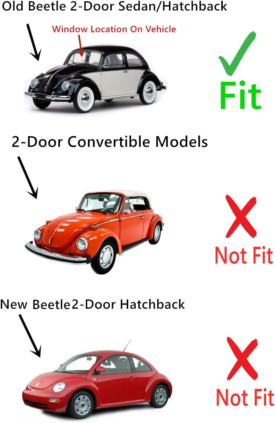 Gasket For Front Windshield Compatible with Volkswagen Old Beetle 1965-2003 / Supper Beetle 1971-1972 2-Door Sedan/Hatchback Models