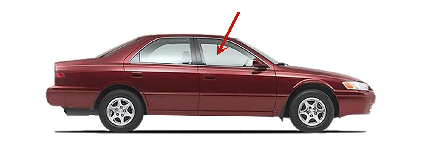 Passenger Right Side Front Door Window Door Glass Compatible with Toyota Camry 1997-2001 Models
