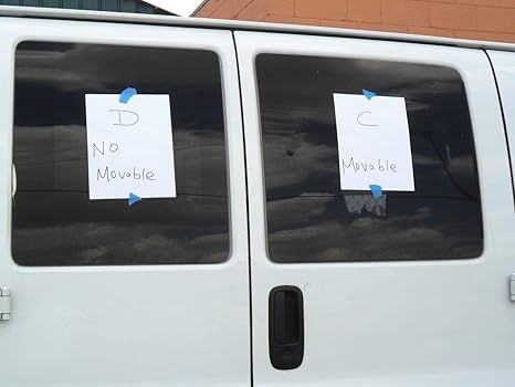 Movable Passenger Right Side Front Hinged Door Window Door Glass Compatible with Chevrolet Express / GMC Savana 1996-2025 Models