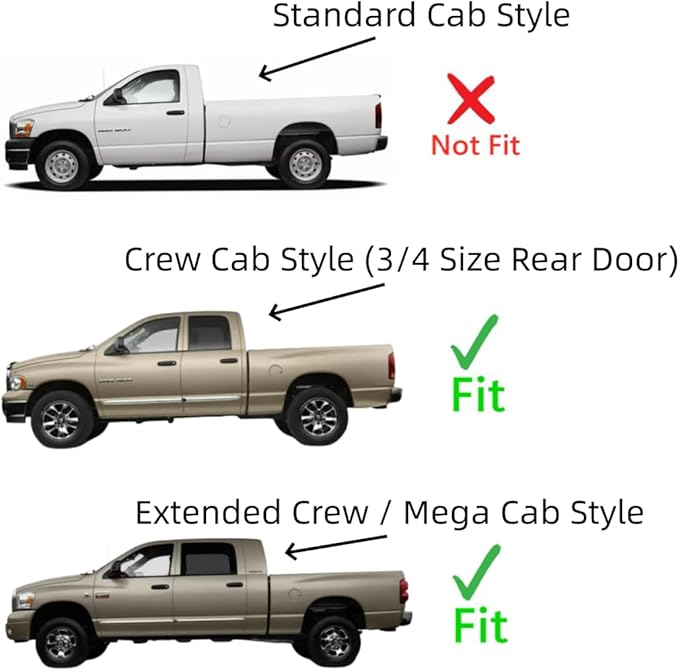 Laminated Driver Left Side Front Door Window Door Glass Compatible with Dodge Ram 1500/2500/3500/4500/5500 4 Door Crew/Extended Crew/Mega Cab Pickup 2006-2007 Models