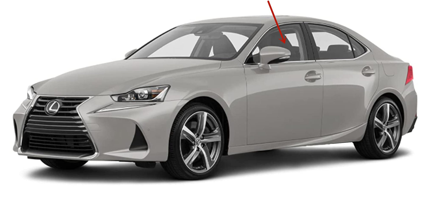 Driver Left Side Front Door Window Door Glass Compatible with Lexus IS250 / IS350 / IS300 / IS200t 4 Door Sedan 2014-2020 Models