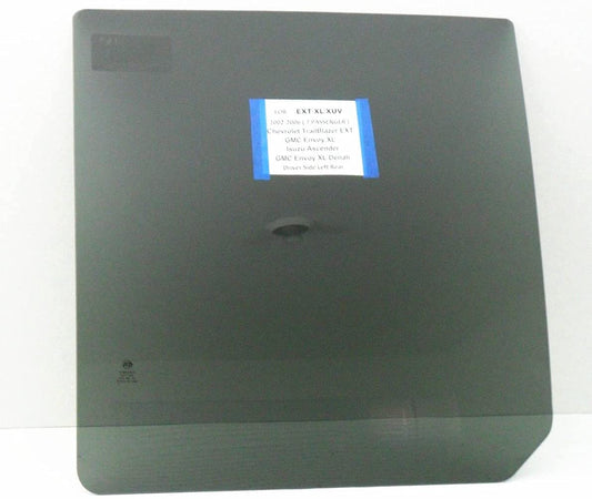 Driver Left Side Rear Door Window Door Glass Compatible with Isuzu Ascender 7 Passenger SUV/Chevrolet TrailBlazer EXT/GMC Envoy XL/GMC Envoy XUV 2002-2006 Models