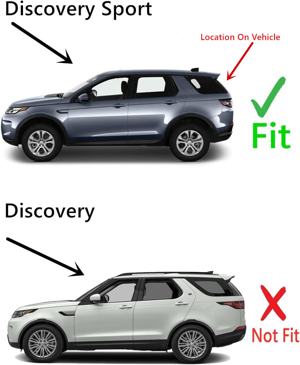 Heated Back Window Back Glass Compatible with Land Rover Discovery Sport 2015-2025 Models