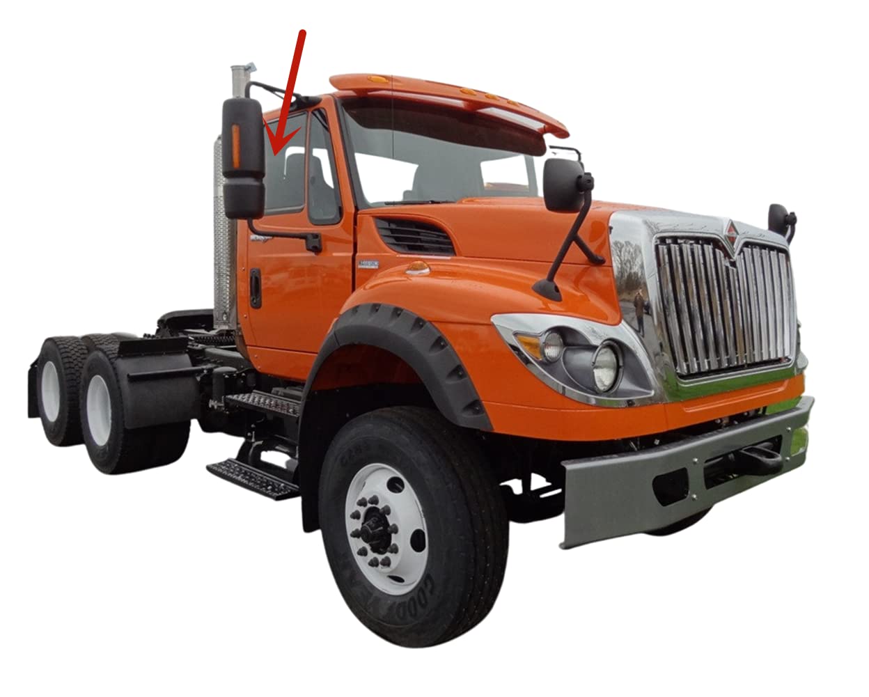 Passenger Right Side Front Door Window Door Glass Compatible with International Harvester/Navistar (3200/3300/4000/4100/4200/4300/4400/7000/8000/CXT/Dura Star/MXT/Pro Star/RXT/Terra Star/Work Star)