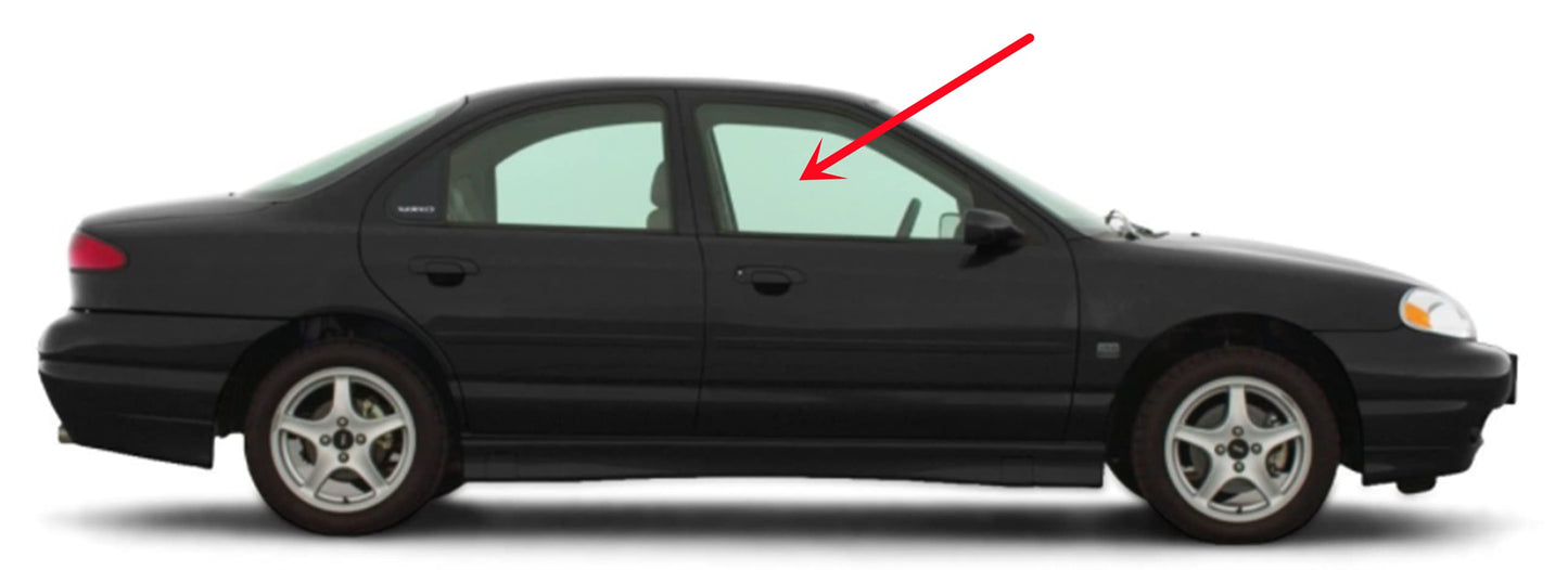 Passenger Right Side Front Door Window Door Glass Compatible with Ford Contour/Mercury Mystique 4 Door Sedan 1995-2000 Models