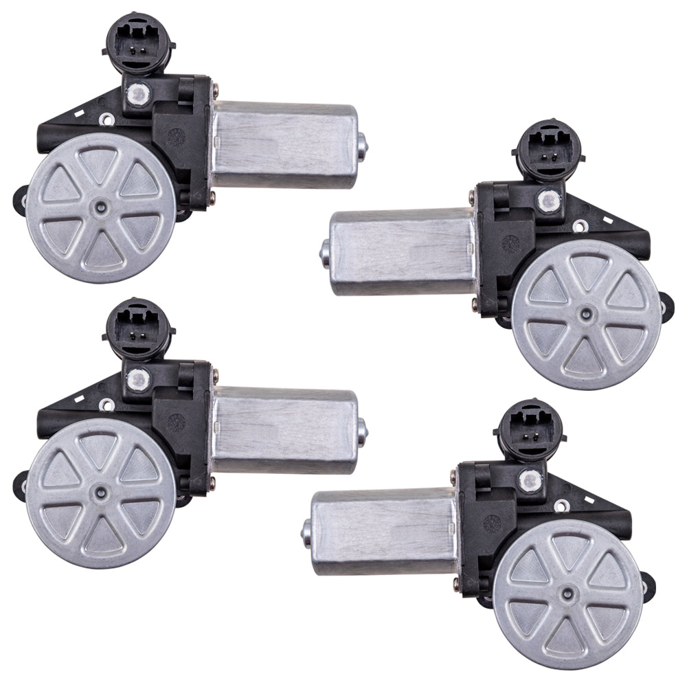 Power Window Motor With 2 Pin Connector 4 PC Set Compatible With 2002-2008 Toyota Models