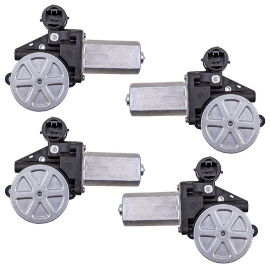 Power Window Motor With 2 Pin Connector 4 PC Set Compatible With 2002-2008 Toyota Models